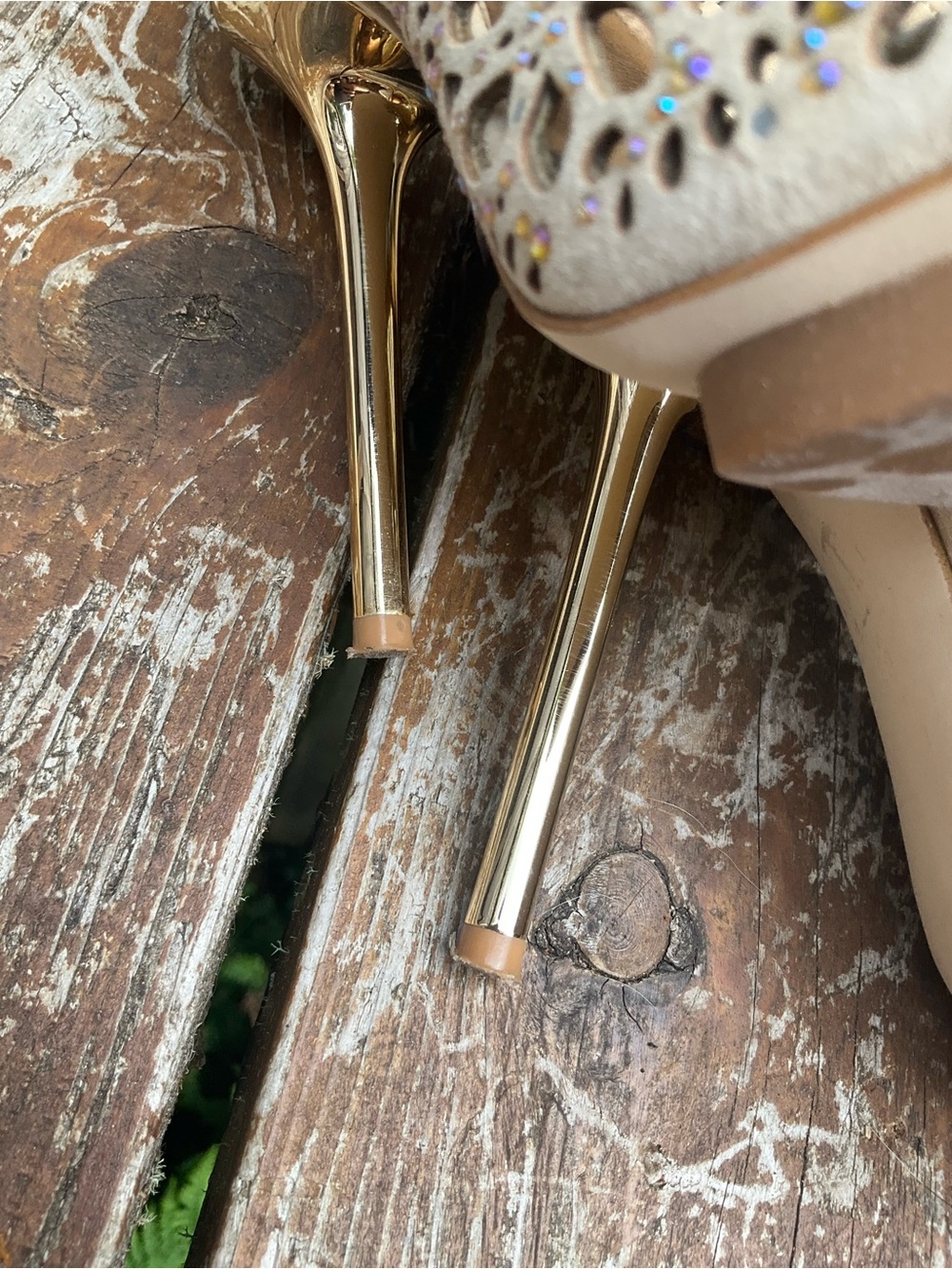 BCBGMaxAzria Rhinestone Heels - Picture 6 of 9